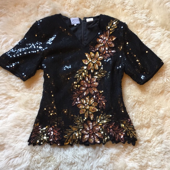 Stenay Dresses & Skirts - Vintage 2 piece sequined top & skirt